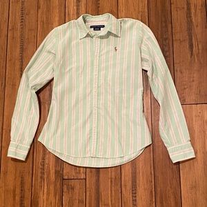 Ralph Lauren slim fit stripe Oxford